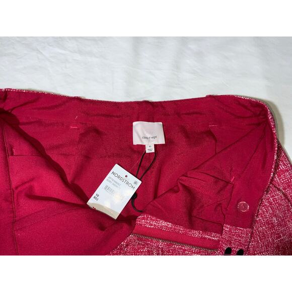 Cinq a Sept High-Waisted Red Classy Shorts(SIZE 10) - Picture 5 of 6